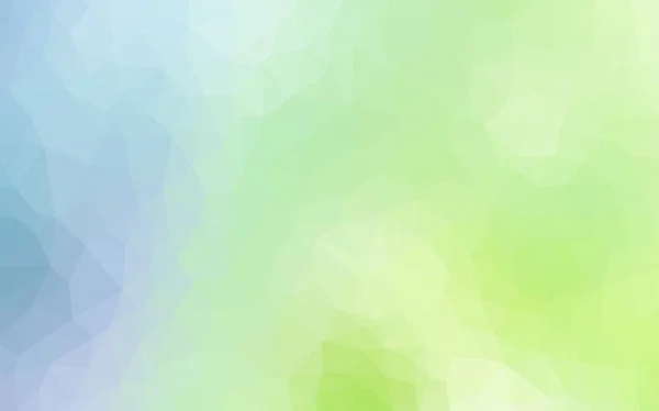 Světle modrá, zelená vektorová abstraktní mozaika. — Stockový vektor