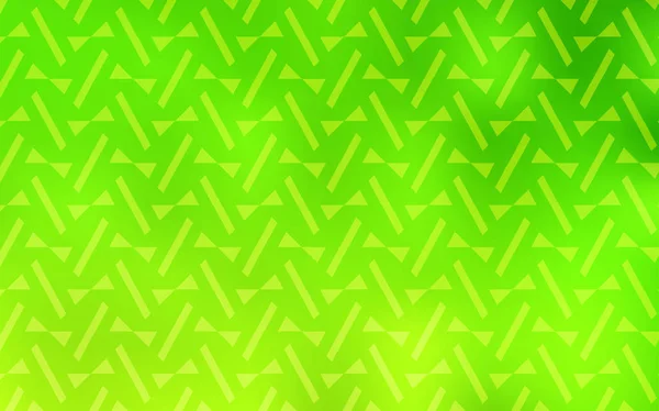 Világos Zöld Sárga Vektor Háttér Háromszögek Vonalak Modern Absztrakt Illusztráció — Stock Vector