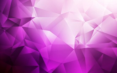 Açık Pembe vektör gradyan üçgenler şablonu.