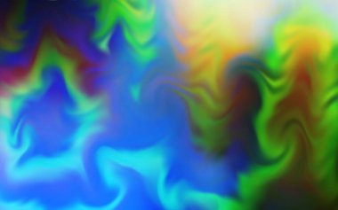 Açık mavi, yeşil vektör parlak deseni bulanıklaştırdı.