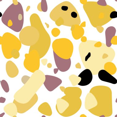 Açık Pembe, sarı vektör kabarcıklar ile kesintisiz arka plan.