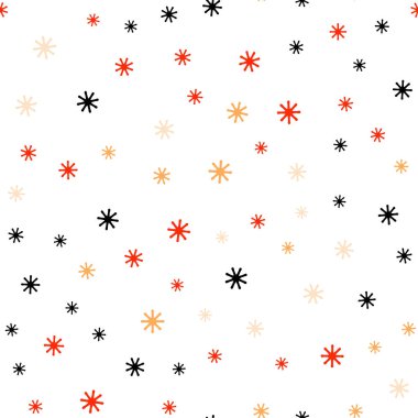 Parlak kar taneleri ile Açık Turuncu vektör sorunsuz düzeni.