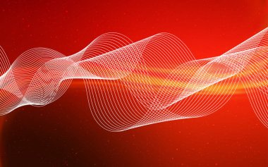 Açık Kırmızı vektör soyut parlaklığı bulanıklaştırdı.