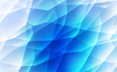 Çokgen biçimli hafif BLUE vektör arkaplanı.
