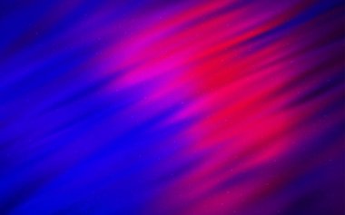 Açık mavi, Samanyolu yıldızlı kırmızı vektör dokusu. Bulanık arkaplandaki ve gradyanı olan uzay yıldızları. Fütürist reklamlar ve kitapçıklar için şablon.