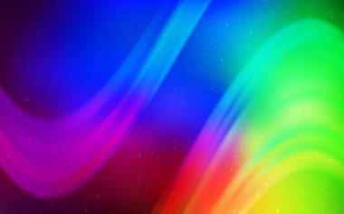 Astronomik yıldızlarla koyu çok renkli vektör arka planı.