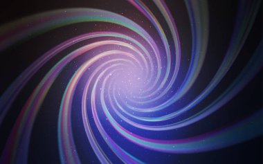 Açık Pembe, Gece gökyüzü yıldızları ile Mavi vektör deseni.