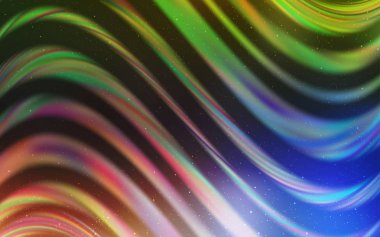 Açık Mavi, Astronomik yıldızlarla sarı vektör arka plan.