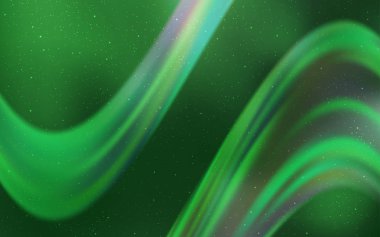 Açık yeşil uzay yıldızlı bir şablon. Büyük Ayı yıldızlı modern soyut illüstrasyon. Kozmik arkaplanlar için şablon.