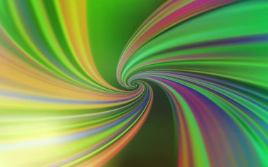 Kavisli çizgilerle Açık Yeşil vektör arka planı. Degradeli zarif parlak bir illüstrasyon. Cep telefonu ekranları için şablon.