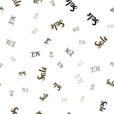 Koyu Yeşil, Sarı vektör sorunsuz düzeni ile 30, 50, 70%indirim. Beyaz arka planda degradeli renkli satış sözcükleri. Black Friday'de süper satışlar için zemin.