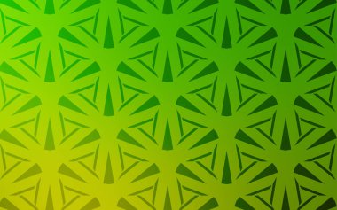 Çizgiler, üçgenler ile Açık Yeşil vektör düzeni. Renkli üçgenler kümesi ile İllüstrasyon. Web siteleri için desen.