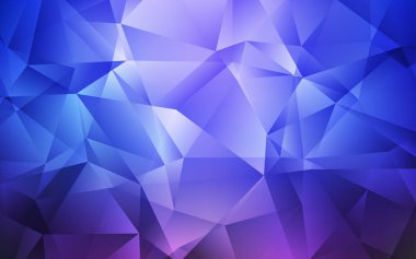 Açık mavi vektör soyut çokgen arkaplan.