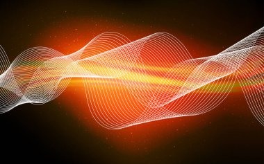 Koyu Turuncu vektör bulanık desen.