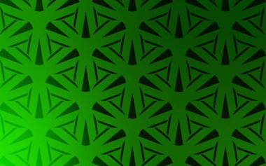 Açık yeşil vektör dokusu üçgen biçiminde. Renkli üçgenlerin olduğu bir resim. Reklamlar için desen.
