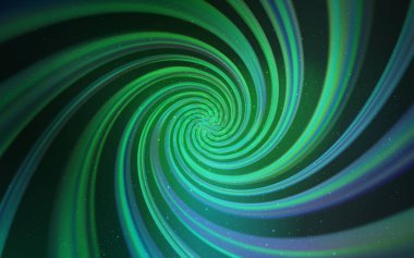 Kozmik yıldızlarla Açık Yeşil vektör düzeni. Galaksi yıldızları ile basit tarzda bulanık dekoratif tasarım. Astroloji web siteleri için desen.