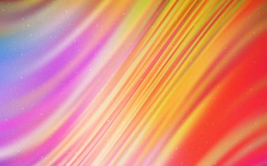 Açık mavi, galaksi yıldızları ile sarı vektör arka plan.