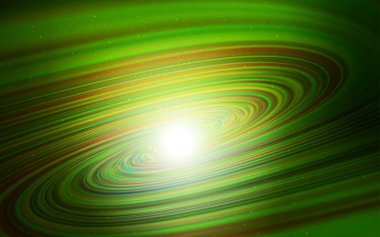 Gece gökyüzü yıldızları ile Koyu Yeşil vektör deseni. Degradeile bulanık soyut arka plan üzerinde uzay yıldızları. Fütüristik reklam, kitapçıklar için desen.