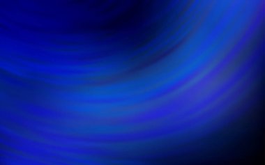Koyu mavi vektör parlak deseni bulanıklaştırdı. Gradyan ile modern soyut çizim. Tasarımlar için arka plan.