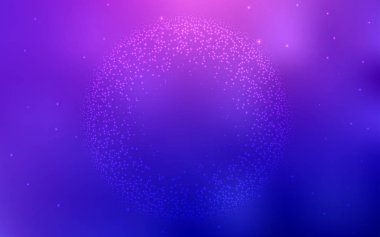 Pembe ışık, vektör şablon alan yıldız ile mavi.