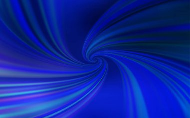 Eğri çizgileri olan koyu mavi vektör deseni.