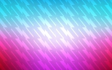 Açık mavi, keskin çizgileri olan kırmızı vektör deseni. Renkli çubuklarla, soyut çizimler. İş ilanınız için akıllı tasarım.