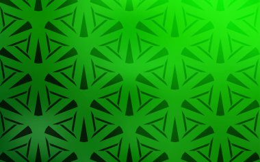 Çizgiler, üçgenler ile Açık Yeşil vektör fon. Renkli üçgenler ile modern soyut illüstrasyon. Afiş, afiş için en iyi tasarım.