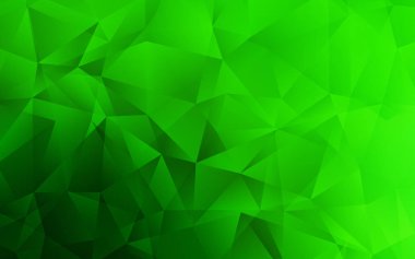 Açık Yeşil vektör düşük poli arka plan. Çokgen bir tarzda tamamen yeni bir renk illüstrasyon. Web siteniz için çokgen tasarım.