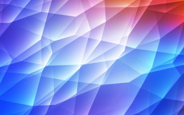 Açık Mavi, üçgen tarzı ile kırmızı vektör doku. Üçgen şekilli glitter soyut illüstrasyon. Açılış sayfası için modern şablon.