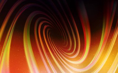 Gökada yıldız koyu turuncu vektör arka plan.