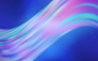 Açık Pembe, Kozmik yıldızlarla mavi vektör düzeni.