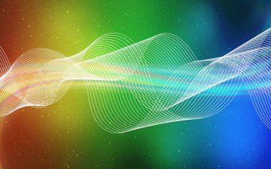 Açık Mavi, Sarı vektör bulanık parlak soyut şablon.