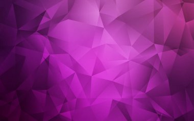 Açık Pembe vektör çokgen şablon.