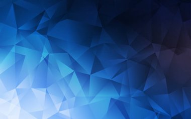 Lacivert vektör soyut poligonal desen.