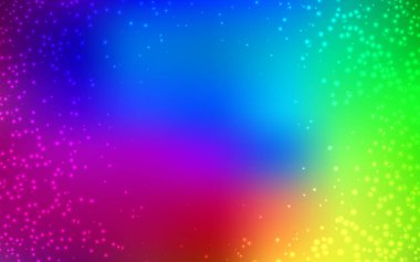 Uzay yıldızları ile koyu çok renkli vektör şablonu.