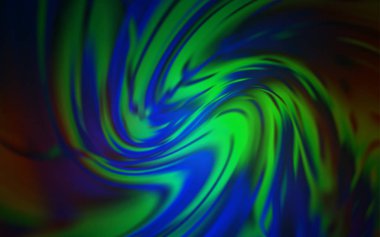 Koyu Mavi, Yeşil vektör parlak desen bulanık. Bulanıklık tarzında tamamen yeni renkli bir illüstrasyon. Cep telefonu için arka plan.