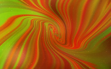 Galaksi yıldızları ile açık turuncu vektör arka plan.