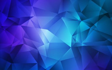 Koyu mavi vektör çokgen arkaplan.