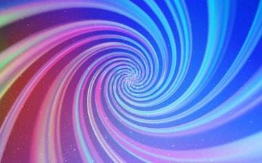 Açık mavi, kozmik yıldızlı kırmızı vektör düzeni. Büyük Ayı yıldızlı modern soyut illüstrasyon. Fütürist reklamlar ve kitapçıklar için şablon.