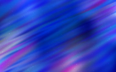 Kozmik Yıldızlar ile açık mavi vektör düzeni.