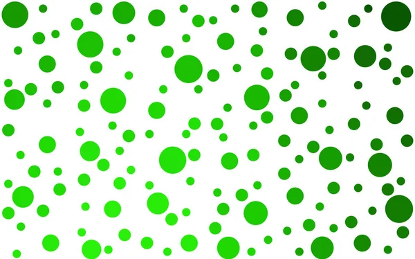 Fondo de vector verde claro con burbujas. — Archivo Imágenes Vectoriales