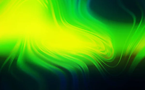 Темно Зеленый Желтый Вектор Размытый Окрашенный Узор Современная Абстрактная Иллюстрация — стоковый вектор