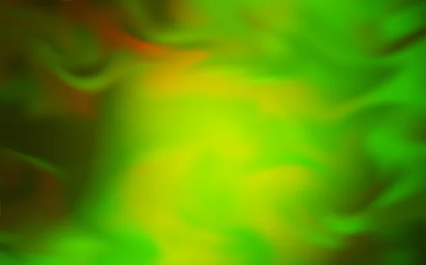 Hellgrün, gelber Vektor verschwommen helles Muster. — Stockvektor