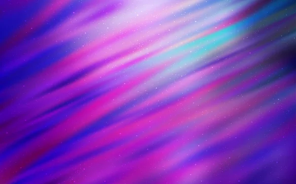 Luz púrpura, textura vectorial rosa con estrellas de la Vía Láctea . — Vector de stock