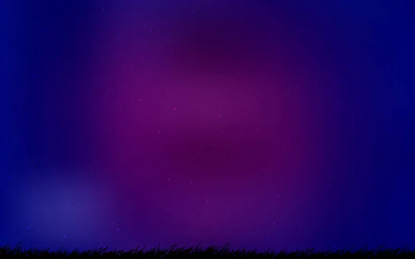 Rosa oscuro, fondo vectorial azul con estrellas astronómicas . — Vector de stock
