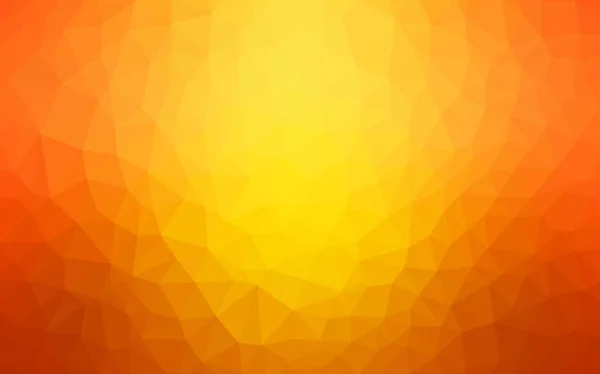 Licht orange Vektor abstraktes Mosaikmuster. — Stockvektor