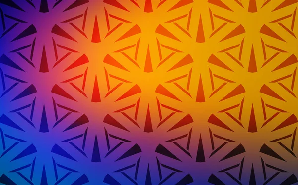 Ljusblå Röd Vektor Layout Med Linjer Trianglar Dekorativ Design Abstrakt — Stock vektor