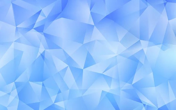 Heller blauer Vektor polygonaler Hintergrund. — Stockvektor