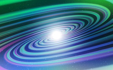 Açık mavi, gece gökyüzü yıldızlar ile yeşil vektör deseni.