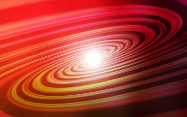 Koyu kırmızı, uzay yıldızları ile sarı vektör şablonu.